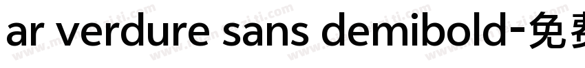 ar verdure sans demibold字体转换